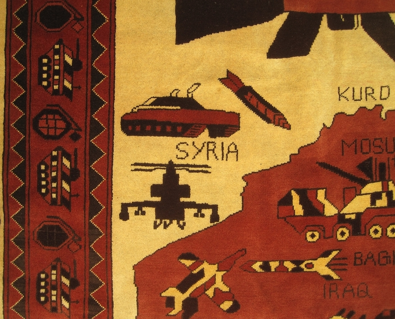 Illustration for article titled These Traditional-Style Afghani Rugs Were Inspired By Modern Warfare